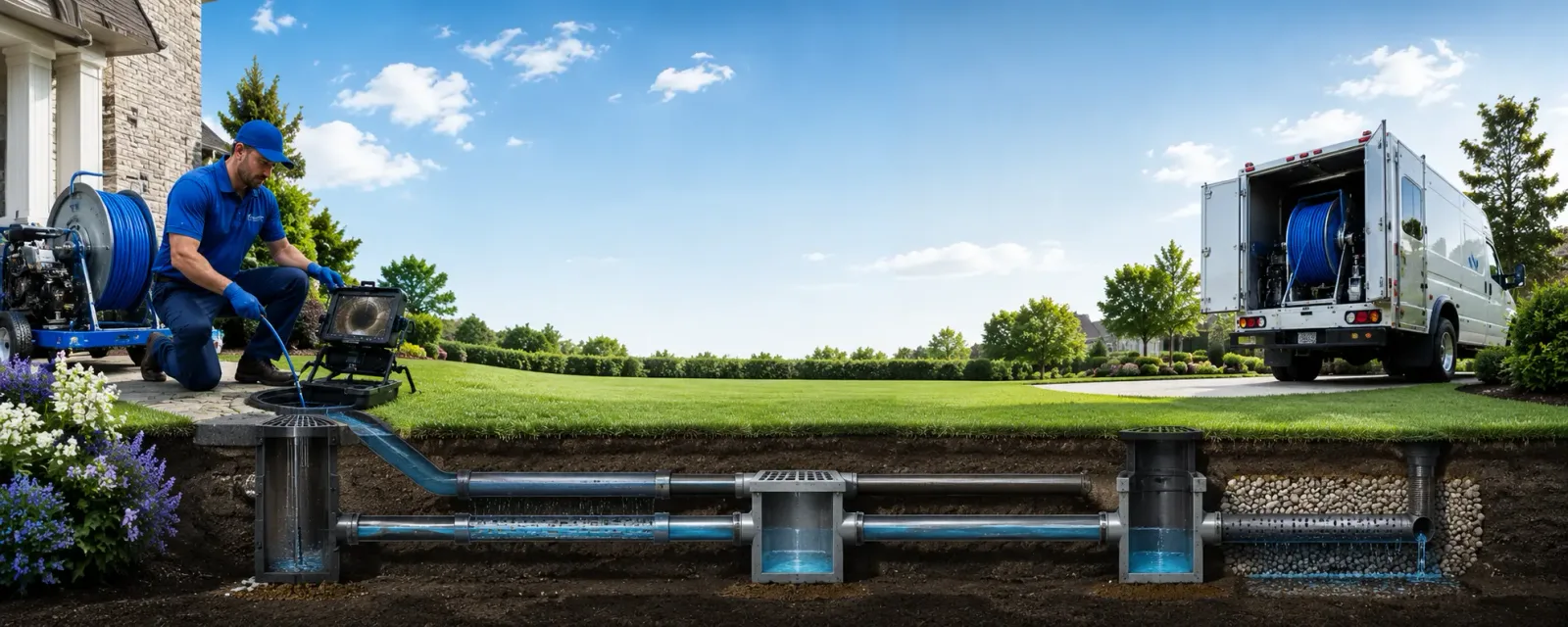 Outdoor drain cleaning information for North Zulch, TX